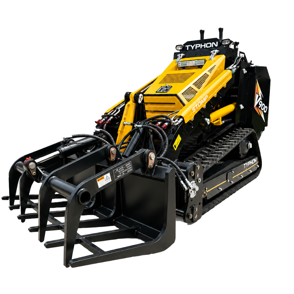 Skid Steer Loader Grappler Grapple Grabber Attachment USA - TYPHON Compact Series (501, 507)